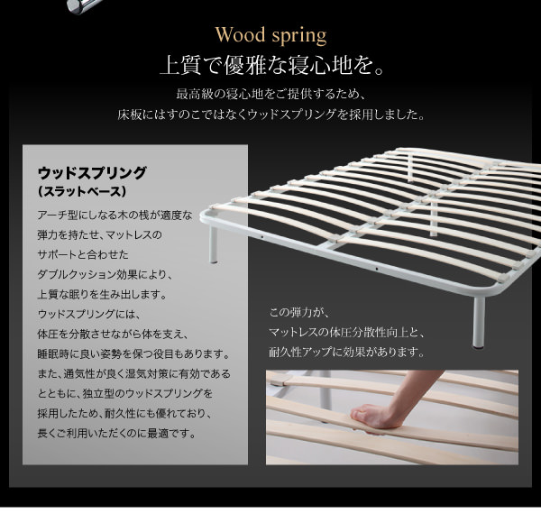ウッドスプリング採用
