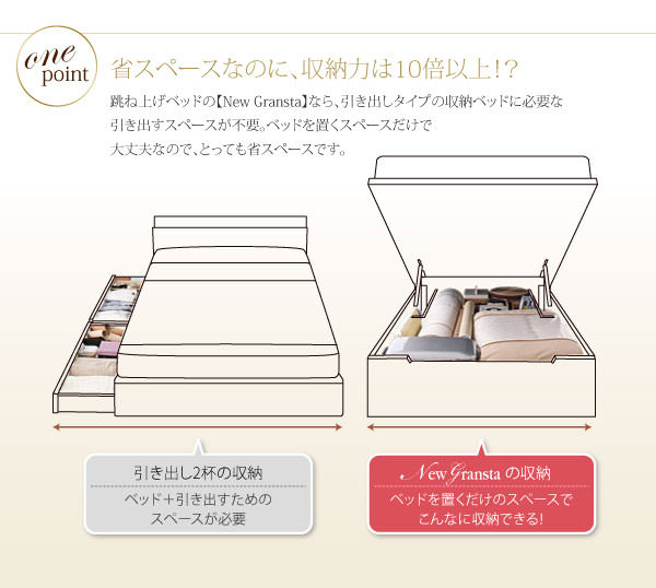 収納力は10倍以上