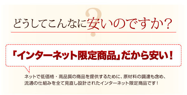 ネット限定商品だから安い!
