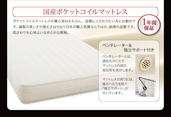 国産ポケットマットレス