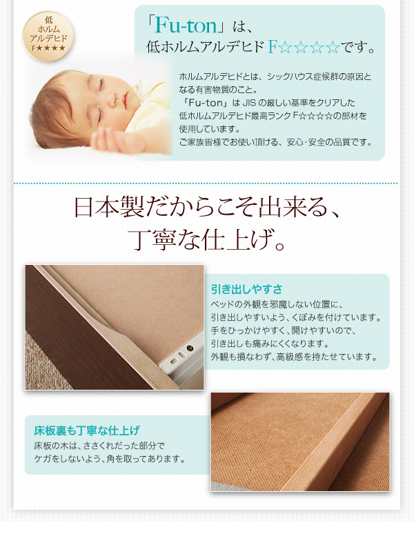 低ホルムアルデヒド使用