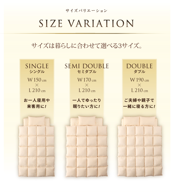 サイズバリエーション