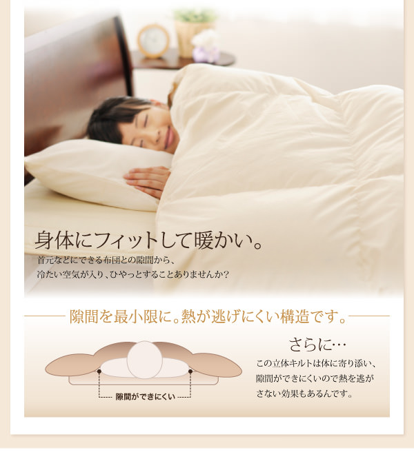 身体にフィットして暖かい