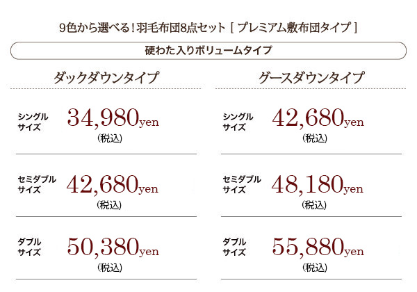 硬綿入りボリュームタイプ価格