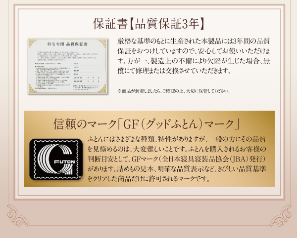 品質保証3年