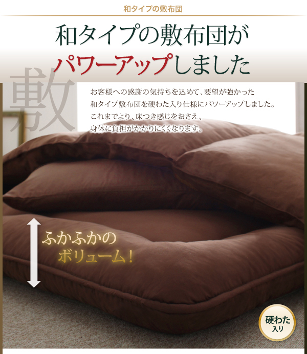 和タイプの敷布団がパワーアップしました。