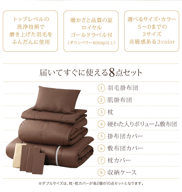 届いてすぐに使える8点セット