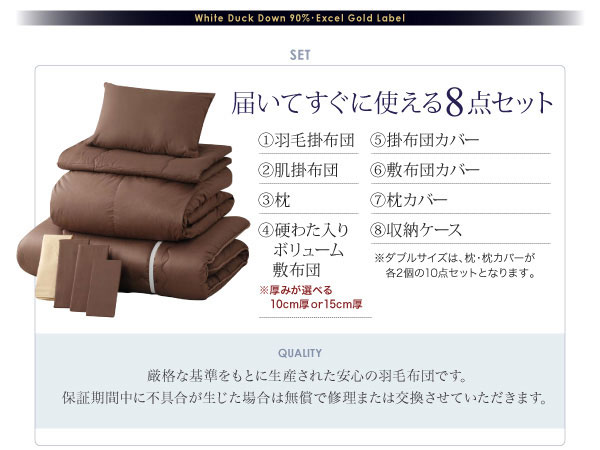 届いてすぐに使える8点セット