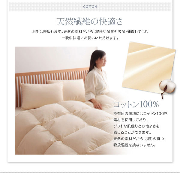 天然繊維の快適さ