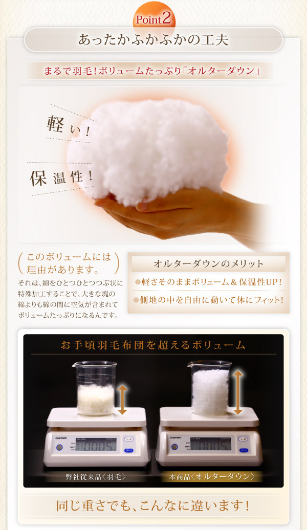 あったかふかふかの工夫