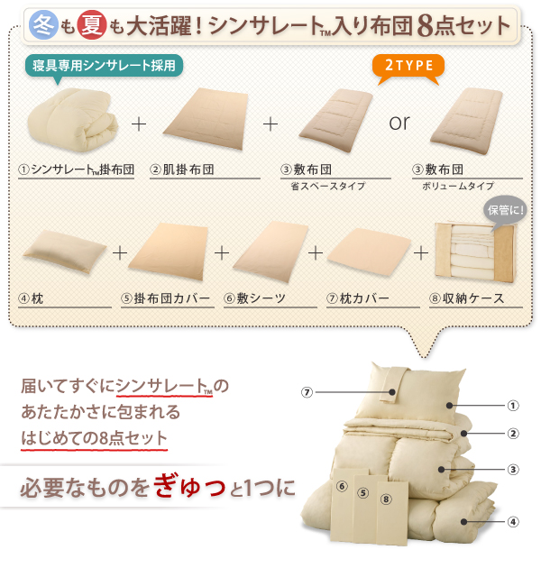 年中快適シンサレート入り布団