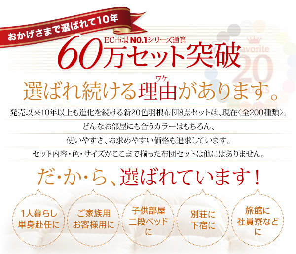 60万セット突破