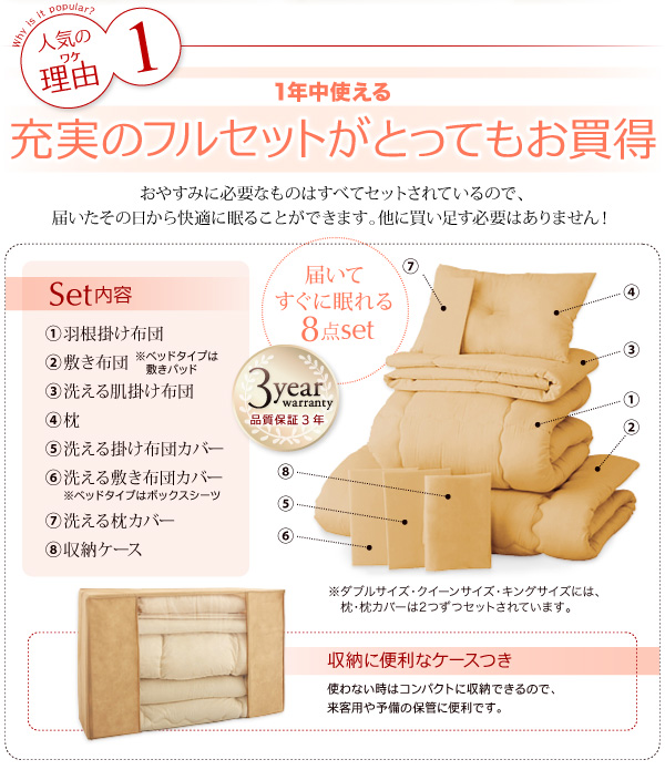 充実のフルセットがとってもお買得