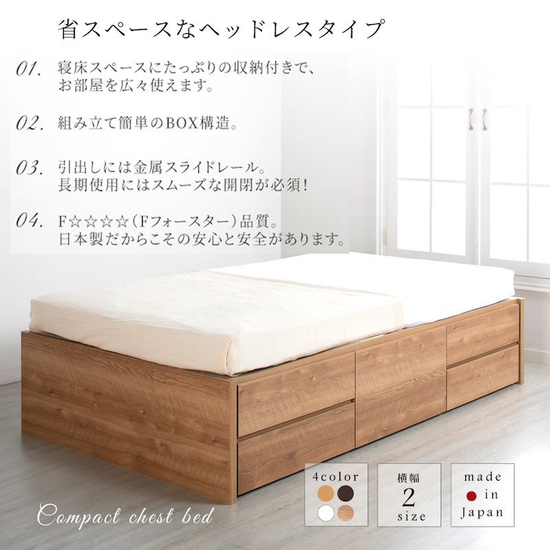 省スペースなヘッドレスタイプ