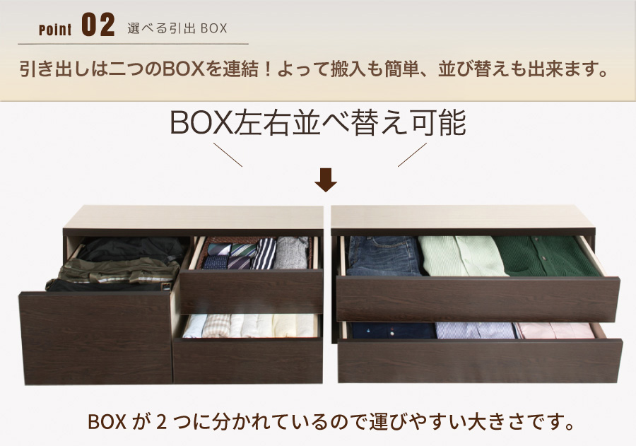２BOXの引き出し