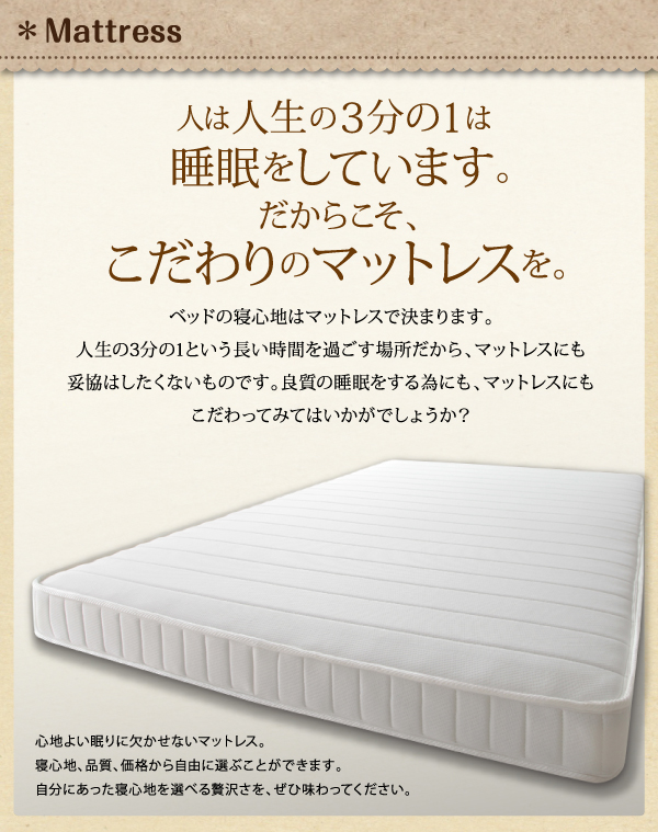こだわりのマットレス