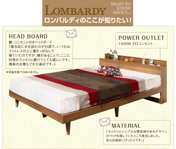 デザインベッド【Lombardy】ロンバルディのココが知りたい!