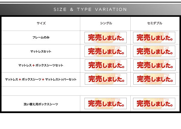 タイプ別価格