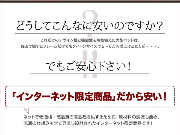 インターネット限定商品だから安い!