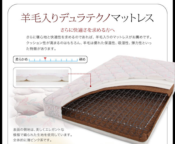 羊毛入りデュラテクノマットレス