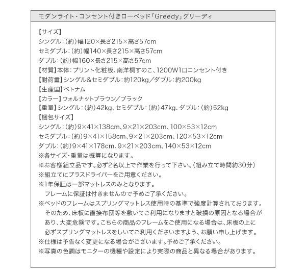フロアベッド 【Greedy】グリーディ詳細