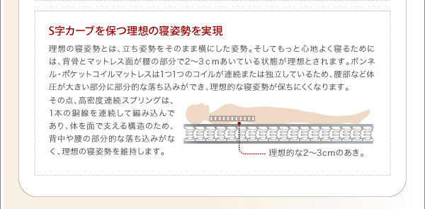 S字カーブの理想の寝姿勢
