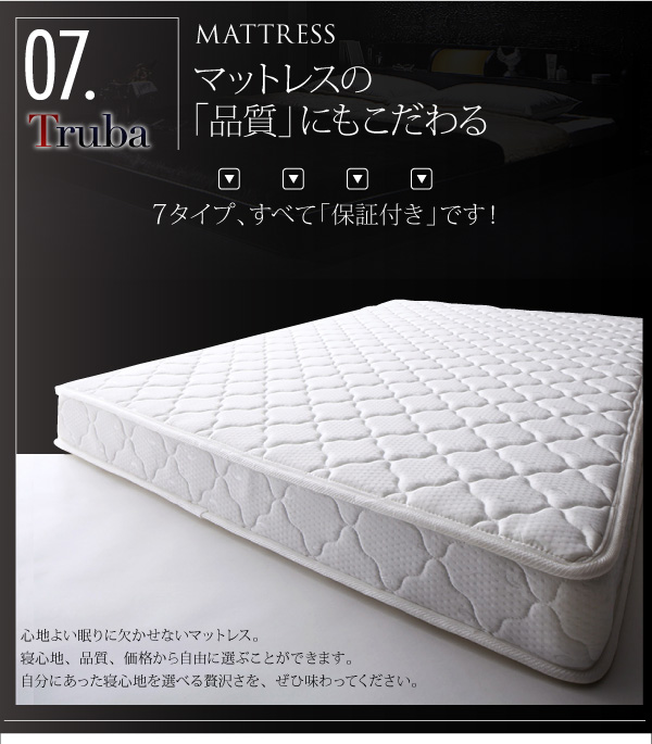 マットレスは保証付き
