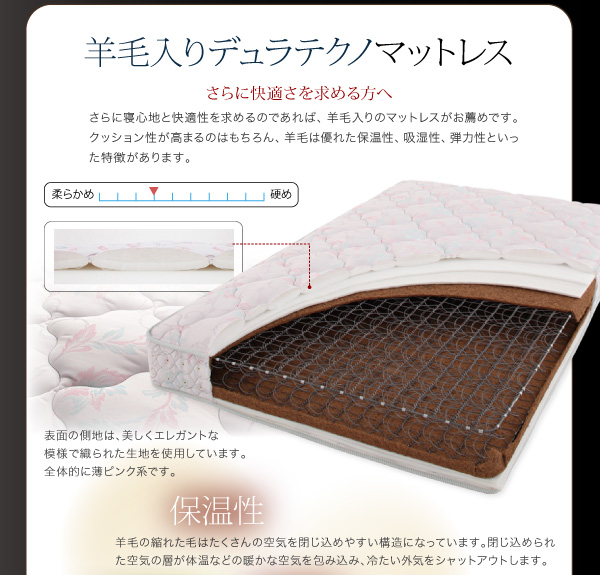 羊毛入りデュラテクノマットレス