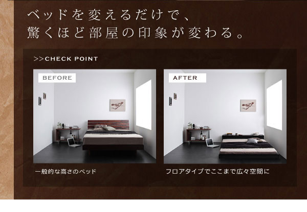フロアタイプに変更後