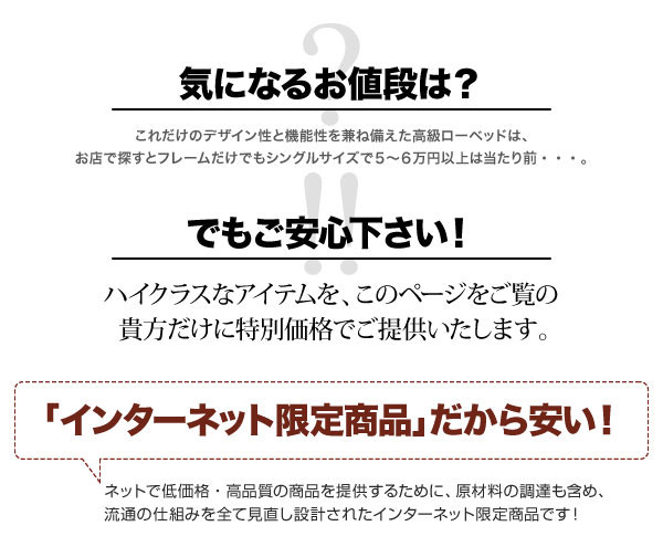 激安!インターネット限定価格