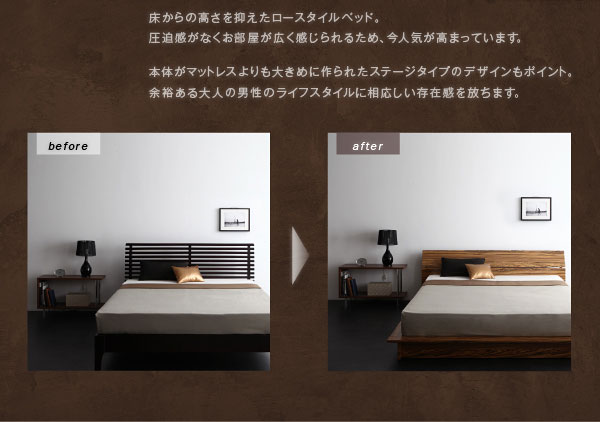 フロアベッドと通常ベッドとの比較