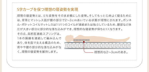 S字カーブの理想の寝姿勢