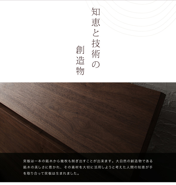 ヘッドボードは突板使用