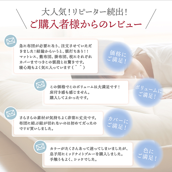 大人気!リピーター続出!ご購入者様からのレビュー