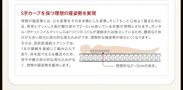 理想の寝姿勢を実現