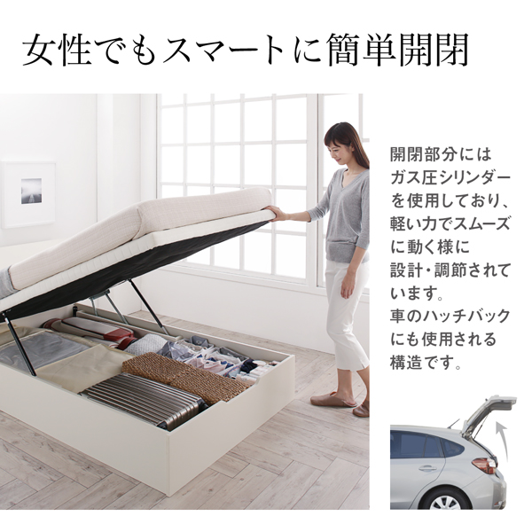 女性でも簡単開閉