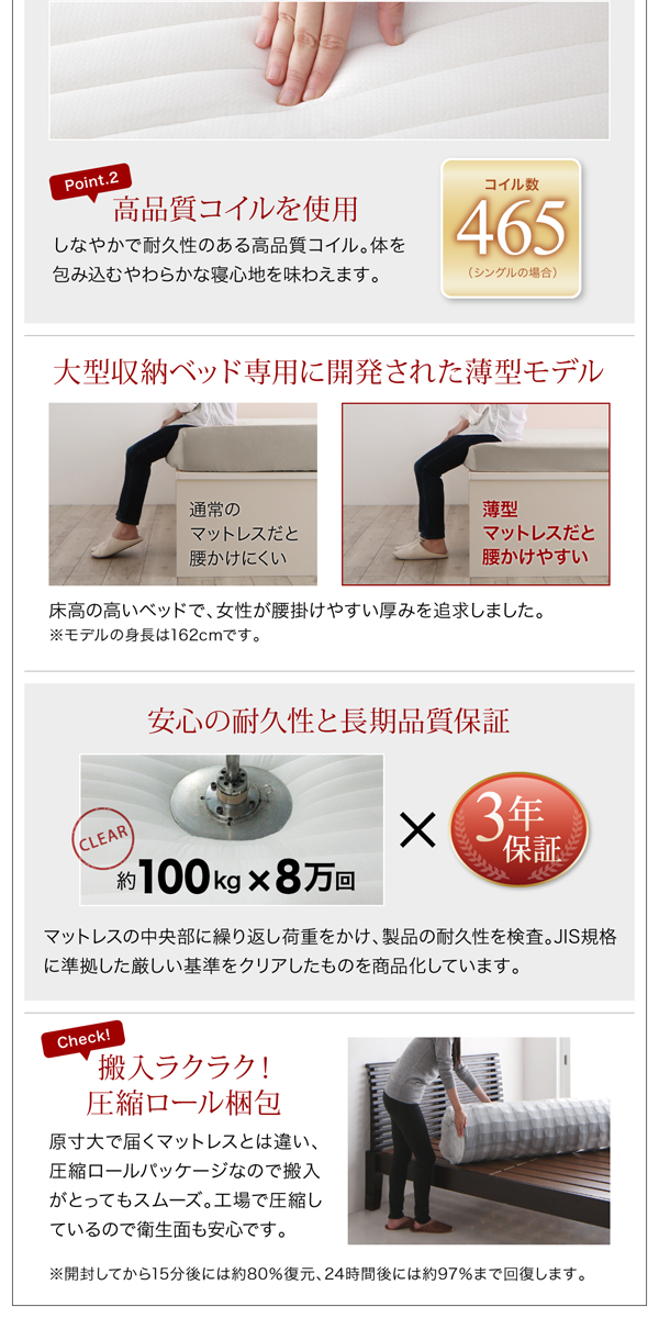 高品質コイルを使用