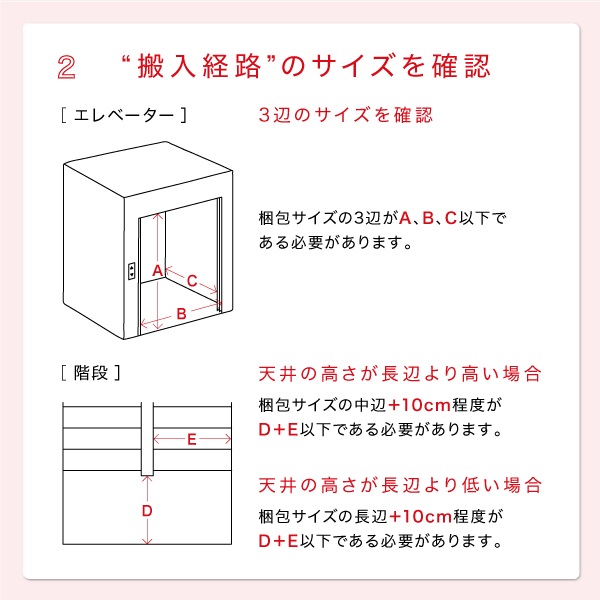 搬入経路のご確認