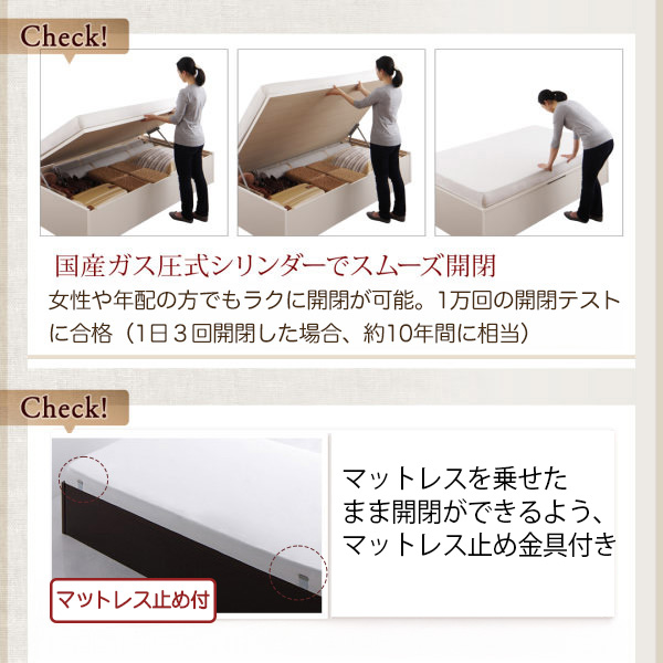 ガス圧ダンパーでかるーく開けられる