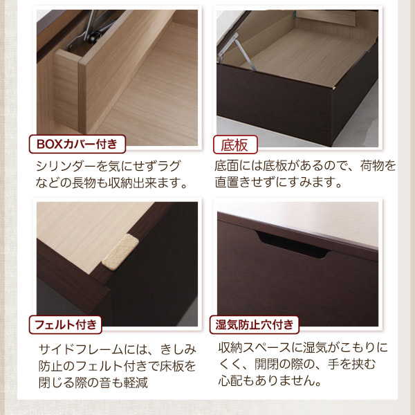 ガス圧ダンパーでかるーく開けられる