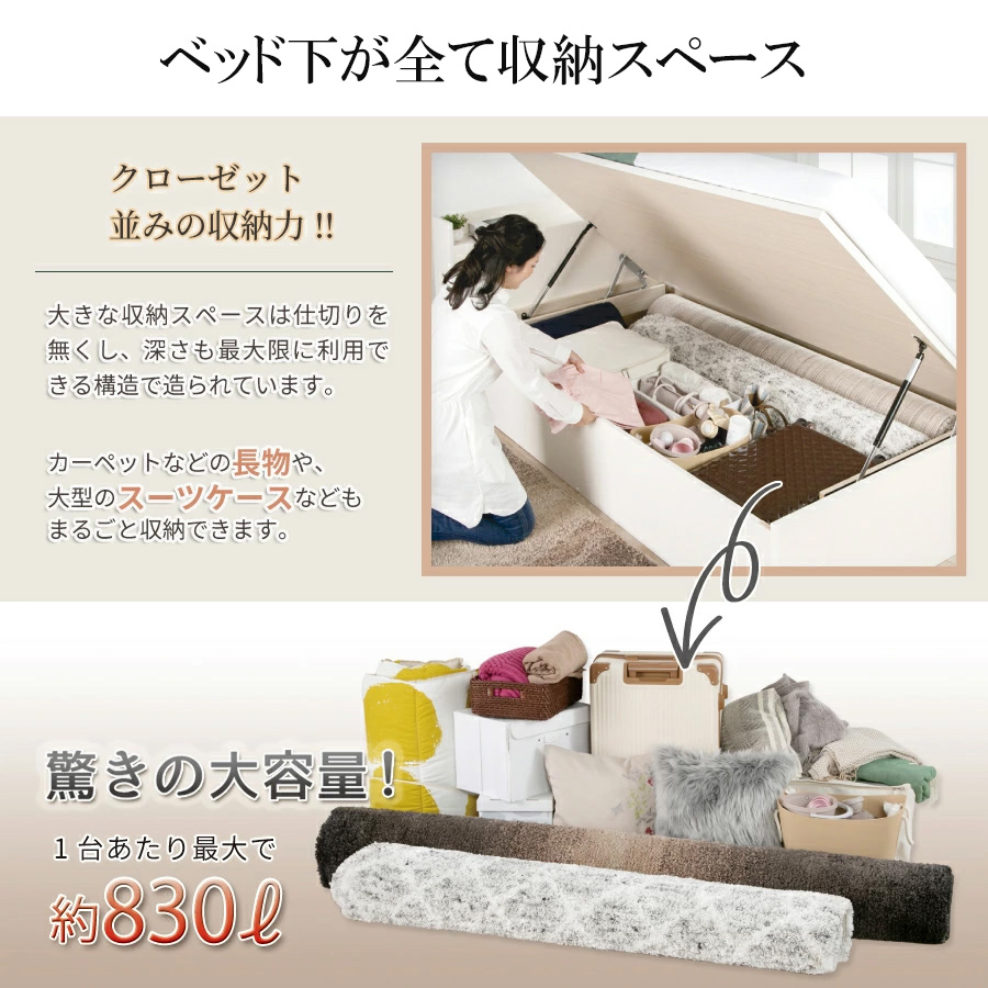 クロゼット並みの収納力