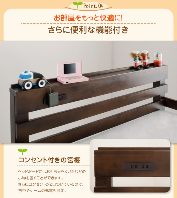 便利なヘッドボード