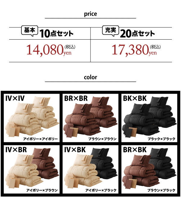 タイプ別価格