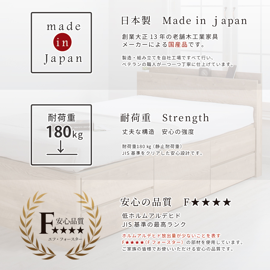 安全安心の日本製