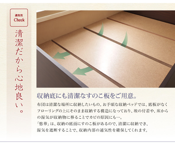 清潔なすのこ板をご用意