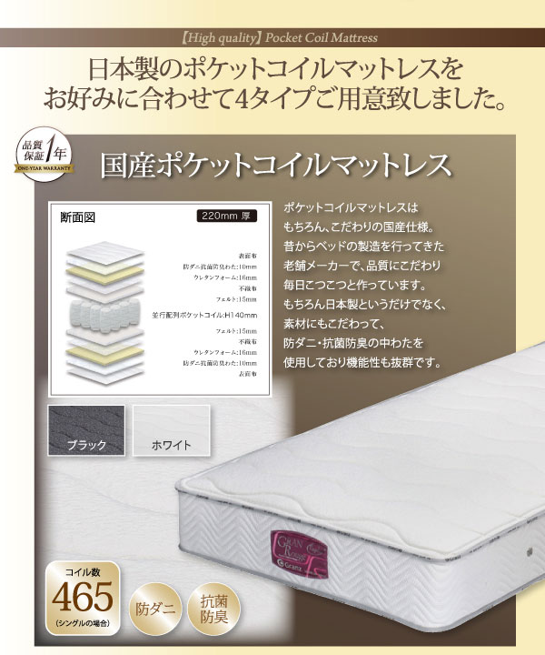 国産ポケットマットレス