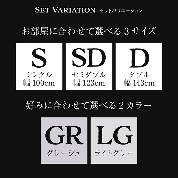 セットバリエーション