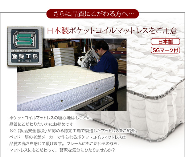 収納付きベッド すっきりシンプル 収納付きベッド Mona モナ