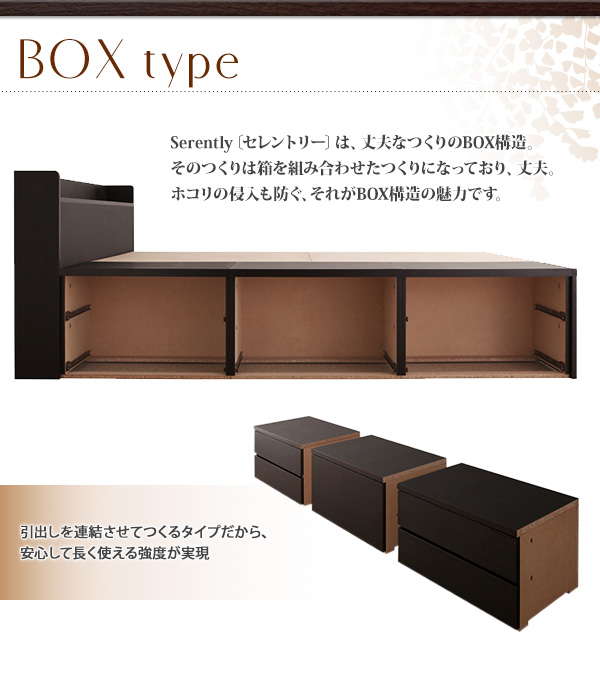 引き出しはBOX構造