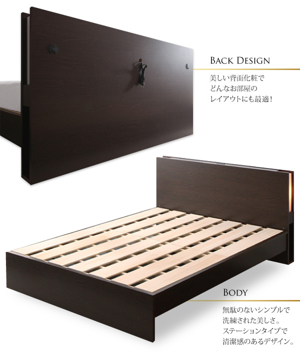 ヘッドボード裏面の背面化粧